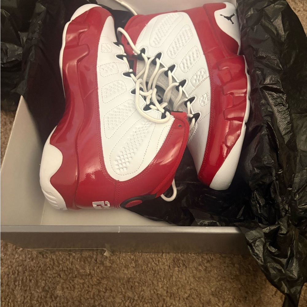 Men’s Red and White Sneakers